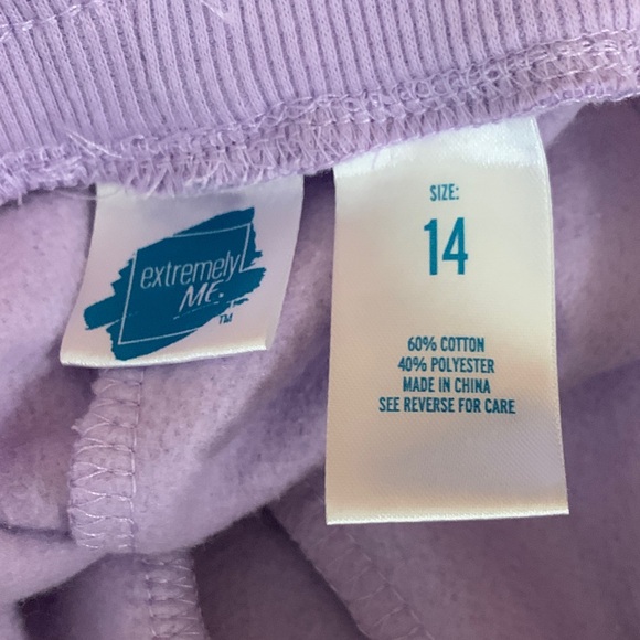 Extremely Me Lavender Girls Sweatpants NWT - Picture 12 of 12